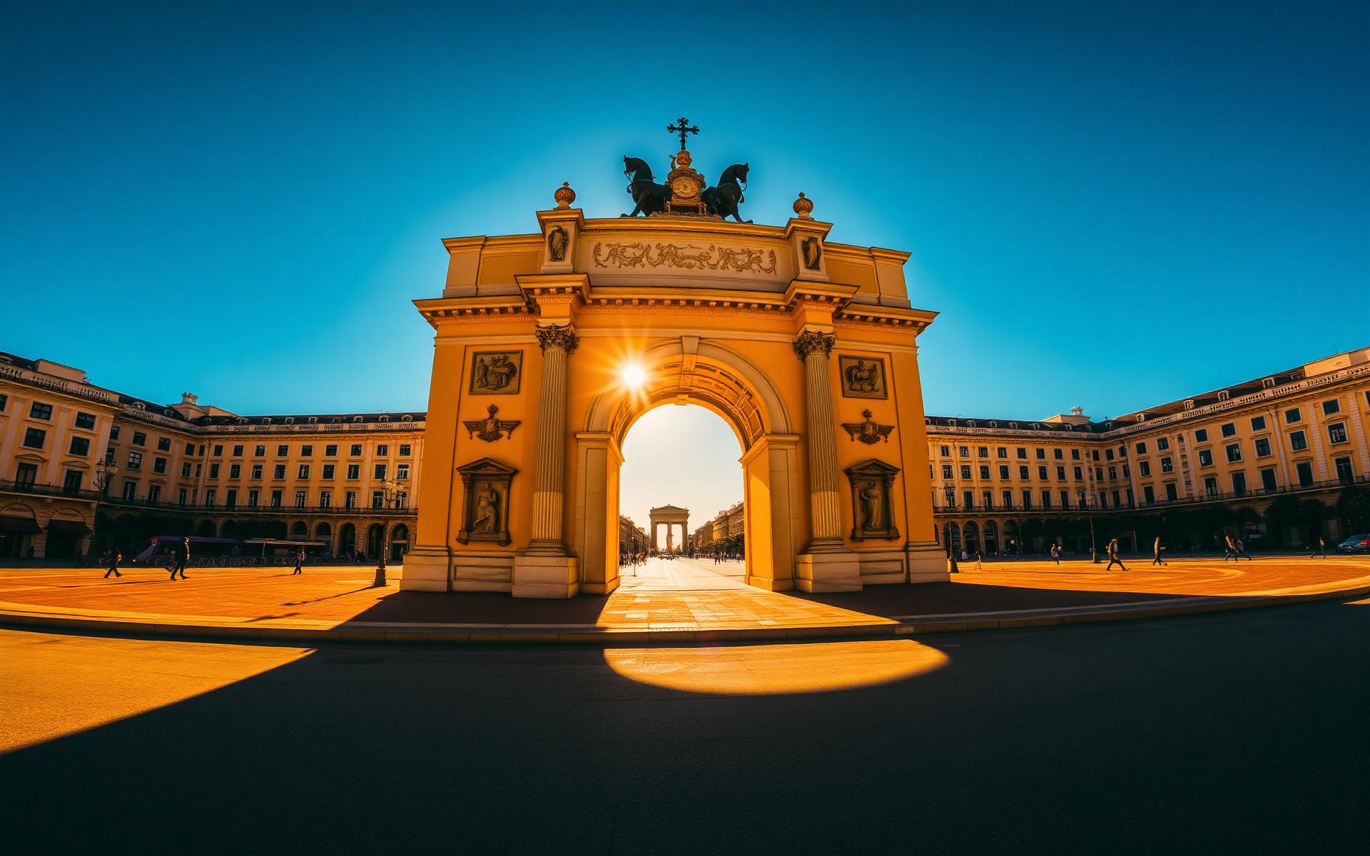 Praça do Comércio Triumphbogen Lissabon